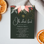 Modern Winter Floral Christmas Oh What Fun! Party Invitation<br><div class="desc">This modern winter floral Christmas oh what fun! party invitation has a whimsical and elegant design featuring vibrant watercolor illustrations of red and pink poinsettias and delicate winter greenery. With chic botanical elements like pine, holly, and winter berries, the card’s colourful palette, including dusty rose and gold accents, adds a...</div>