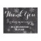 Modern winter snowflakes chalkboard thank you