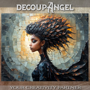 Modern Witch: Asha - Decoupage -  Tissue Paper