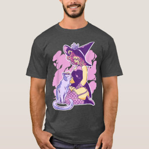 Modern Witch Halloween Pastel Goth Gothic Anime T-Shirt