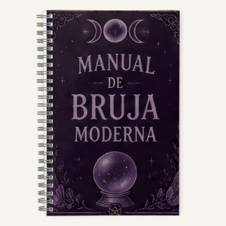 modern witch handbook violet notebook