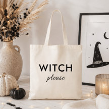 Modern Witch Please Halloween Tote Bag – Trendy