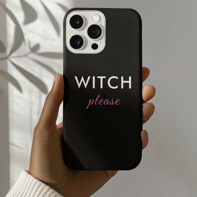 Modern Witch Please Phone Case – Trendy Minimal (Creator Uploaded)