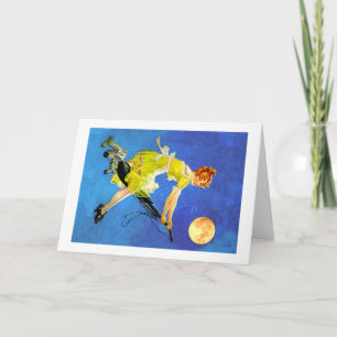 Modern Witch Rides a Vacuum Card