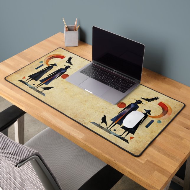 Modern Witches - an abstract artwork 2 - Fan Fun Desk Mat (Office 2)