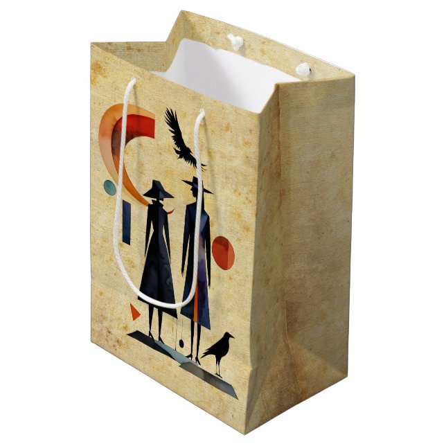 Modern Witches - an abstract artwork 2 - Fan Fun Medium Gift Bag (Front Angled)