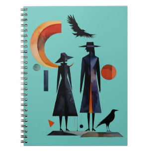Modern Witches - an abstract artwork 2 - Fan Fun Notebook