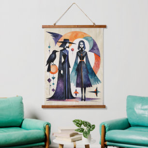 Modern Witches - an abstract artwork 5 - Fan Fun Hanging Tapestry