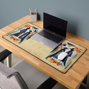 Modern Witches - an abstract artwork 6 - Fan Fun Desk Mat