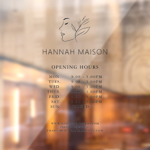Modern, Woman Logo, Opening Hours