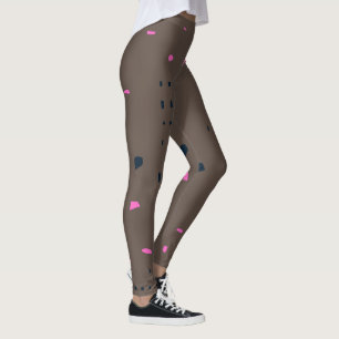 Modern Women Contemporary Chic Brown Leggings
