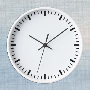 Modern Wood Clock Template - Create Your Own