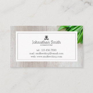 Modern Wood Framed Business Card