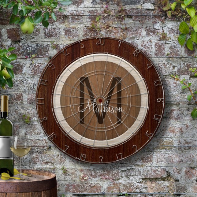 Modern Wood Hue Chestnut and Baywood Dartboard (Creator Uploaded)