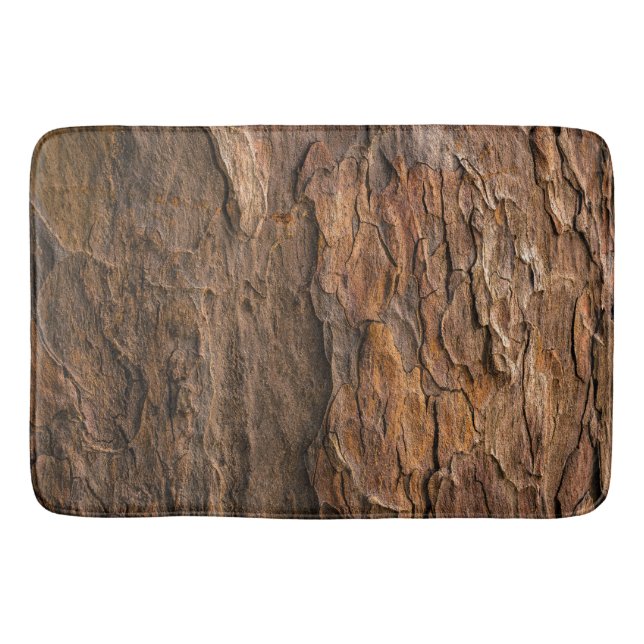 Modern Wood photo Custom Large Bath Mat (Front)
