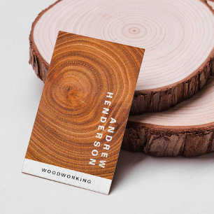 Modern Woodworker Carpentry Construction  Business Card
