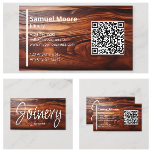 Modern Woodworking Cocobolo Wood Templates Business Card