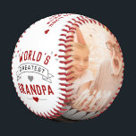 Modern World's Greatest Grandpa 2-Photo Baseball<br><div class="desc">A heartfelt tribute to the World's Greatest Grandpa - a personalized baseball that celebrates the bond between generations. This baseball is more than just a token of appreciation; it's a cherished keepsake that captures the essence of family. Emblazoned with the words "World's Greatest Grandpa, " this baseball speaks volumes about...</div>