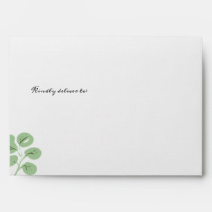 Modern Wreath Grey foliage Envelope