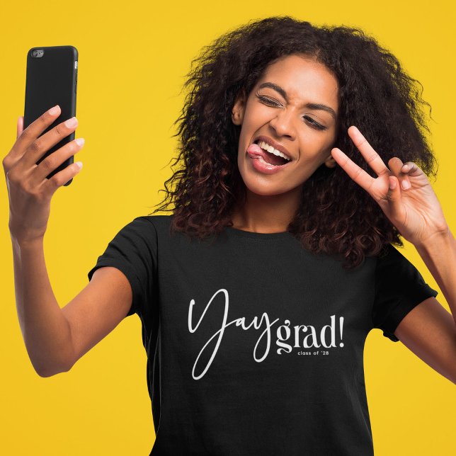 Modern Yay Grad' Graduation T-Shirt (Creator Uploaded)