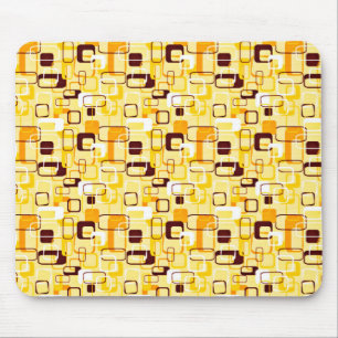 Modern Yellow & black abstract style Mouse Pad