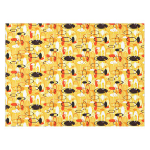 Modern Yellow & black abstract style Tablecloth