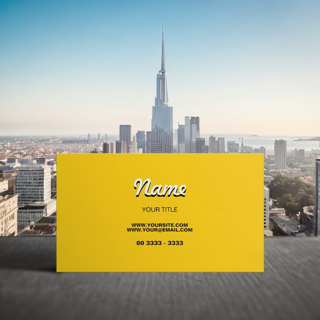 Modern Yellow Business Card (Creator Uploaded)