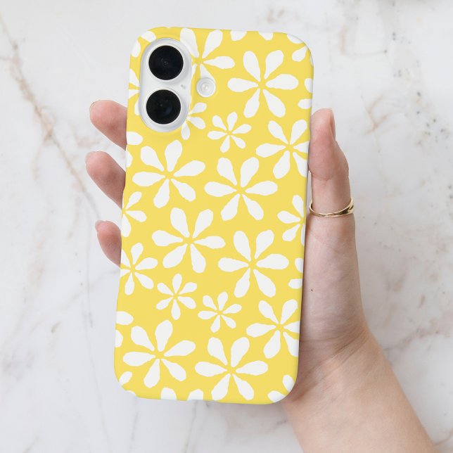 Modern Yellow Chic Girly Floral Flower Pattern Case-Mate iPhone Case (Modern Yellow Chic Girly Floral Flower Pattern Case-Mate iPhone Case
)