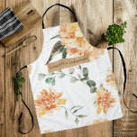 Modern Yellow Flowers & Kraft Personalised Gift Apron<br><div class="desc">This beautiful modern watercolor flowers design features bright and cheerful yellow blooms arranged in a lovely bouquet. The artwork is created using the delicate and translucent medium of watercolor, which gives the flowers a soft and dreamy quality. The design can be personalised with a name of your choice, making it...</div>