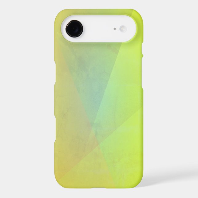 Modern Yellow Geometric Gradation Case-Mate iPhone Case (Back)