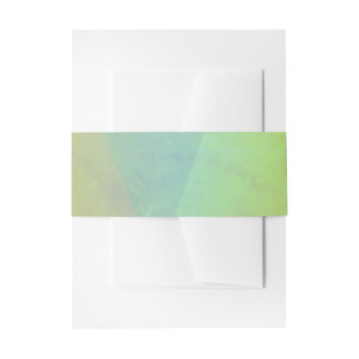 Modern Yellow Geometric Gradation Invitation Belly Band