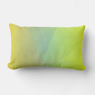 Modern Yellow Geometric Gradation Lumbar Cushion