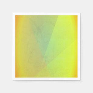 Modern Yellow Geometric Gradation Napkin