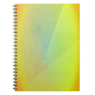 Modern Yellow Geometric Gradation Notebook