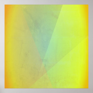Modern Yellow Geometric Gradation Poster