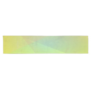 Modern Yellow Geometric Gradation Short Table Runner