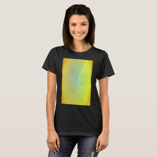 Modern Yellow Geometric Gradation T-Shirt