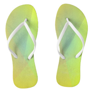 Modern Yellow Geometric Gradation Thongs