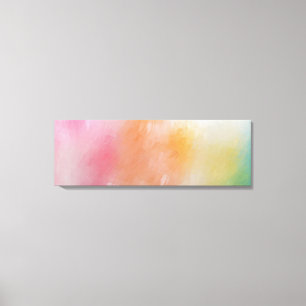 Modern Yellow Green Red Pink Blue Purple Colourful Canvas Print