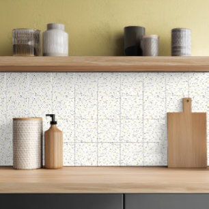 Modern Yellow Grey Terrazzo Ceramic Tile