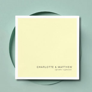 Modern yellow napkin