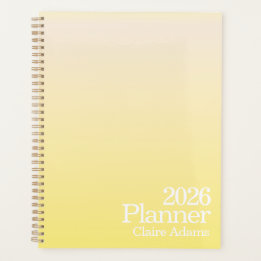 Modern Yellow Ombre Planner