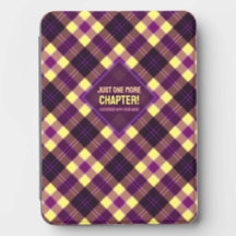 Modern Yellow Purple Brown Tartan Plaid Custom