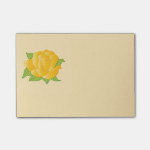 Modern Yellow Rose Post-it Notes