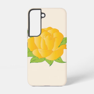 Modern Yellow Rose Samsung Galaxy Case