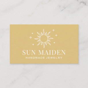 Modern Yellow Sun Business Card