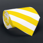 Modern Yellow White Striped Template Elegant Cool Tie<br><div class="desc">Modern Yellow White Striped Template Elegant Classy Neck Tie.</div>