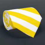 Modern Yellow White Striped Template Elegant Cool Tie<br><div class="desc">Modern Yellow White Striped Template Elegant Classy Neck Tie.</div>