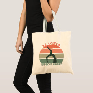Modern Yoga Saying Yoga Asana in the Sunset Tote Bag