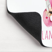 Modern You Are Flamazing Beauty Pink Flamingo Mouse Pad (Corner)